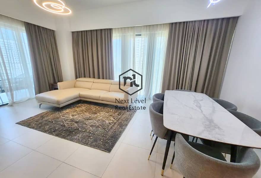 Fully Furnished 3-BHK + Maid | High Floor | Full Fountain & Burj Khalifa View