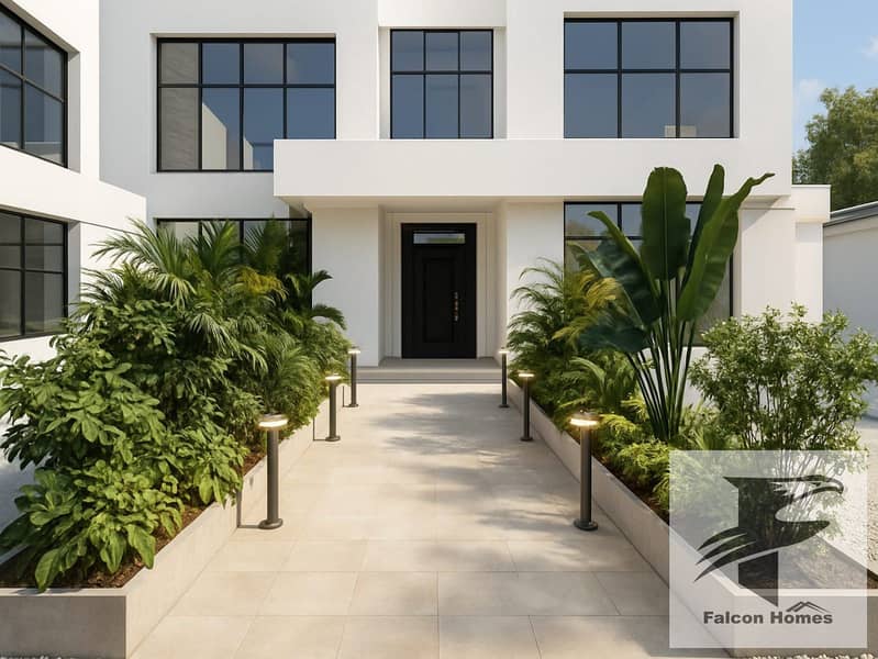 Contemporary | Brand-New 6BR Villa with Pool | Huge Plot