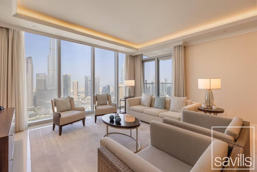 Full Burj View | Vacant | Serviced Apartment - Image 11