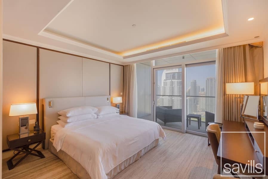 Full Burj View | Vacant | Serviced Apartment - Image 12