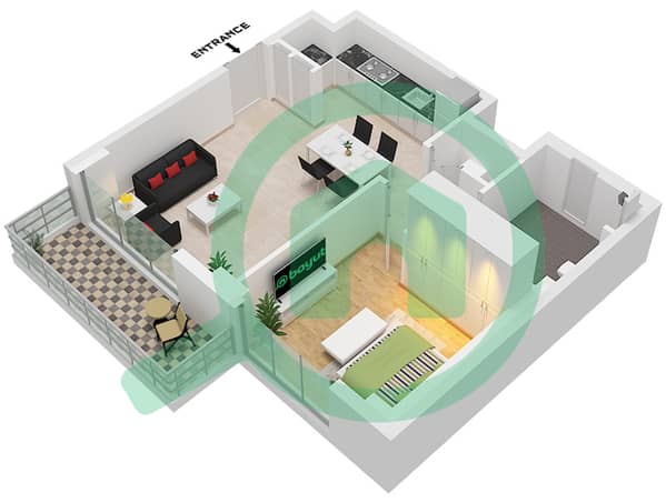 Type 2A Unit 01 Floor Podium 1,2 Floor 1-17