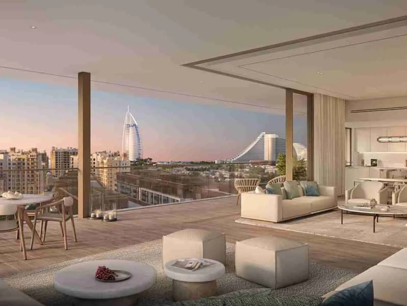 Burj Al Arab View | High Floor | Spacious 3BR