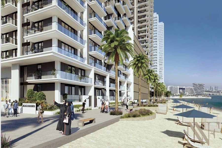 Luxury Beach Mansion | Partial Sea & Full Pool View | Handover soon