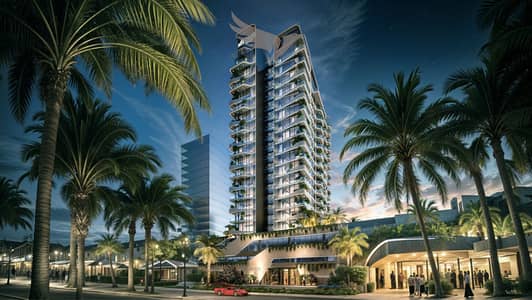 3 Cпальни Апартамент Продажа в Meydan Horizon, Дубай - Helvetia Verde by DHG night hero. png