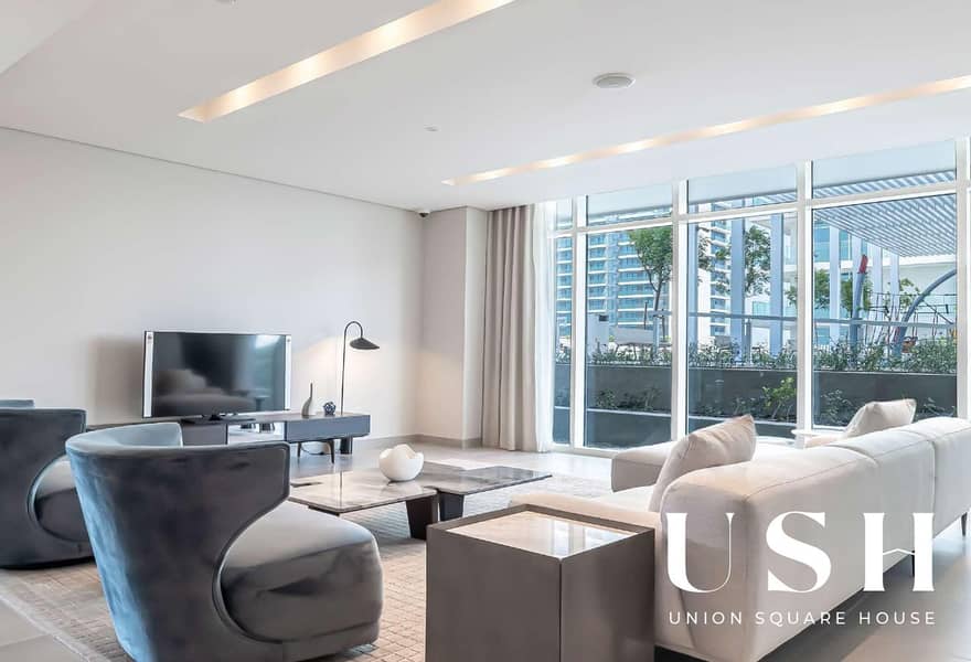 Largest 1BR | Full Sea and Marina skyline view