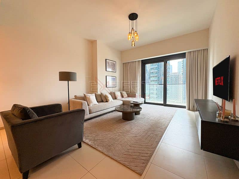 High-End 3BR | Full Burj & Boulevard Views | High-Floor Living
