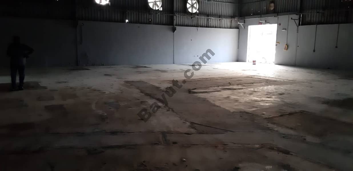 15000 SQFT WAREHOUSE 125 KV ELECTRICITY FOR RENT IN NEW INDUSTRIAL AREA AJMAN