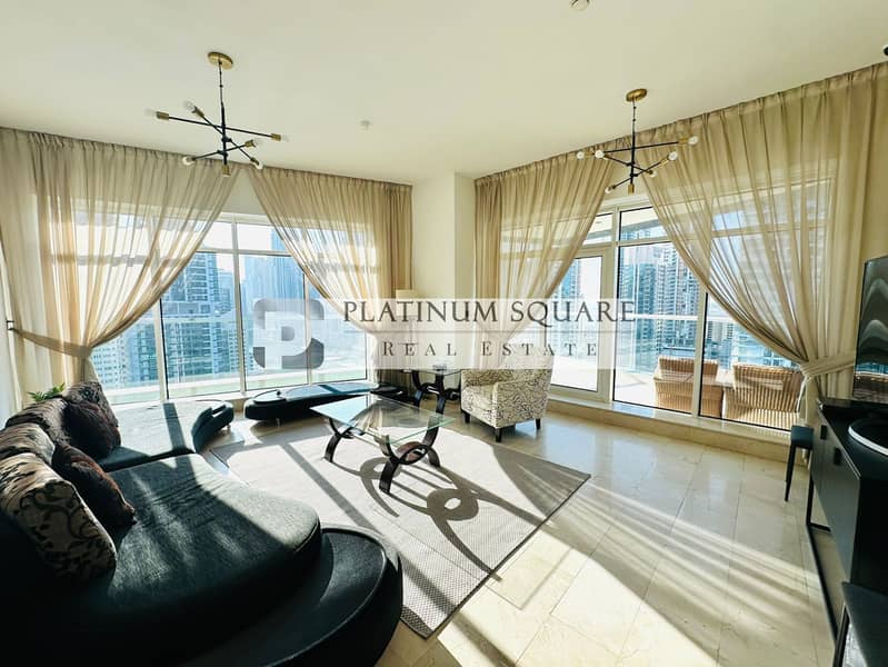 High Floor | Full Marina View | 3BR + Maids