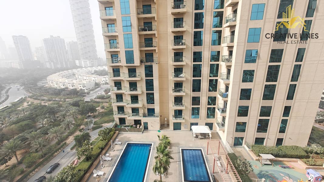 Luxury spacious 1Bedroom with open pool view apartment// all amenities// ready to move// only 70k