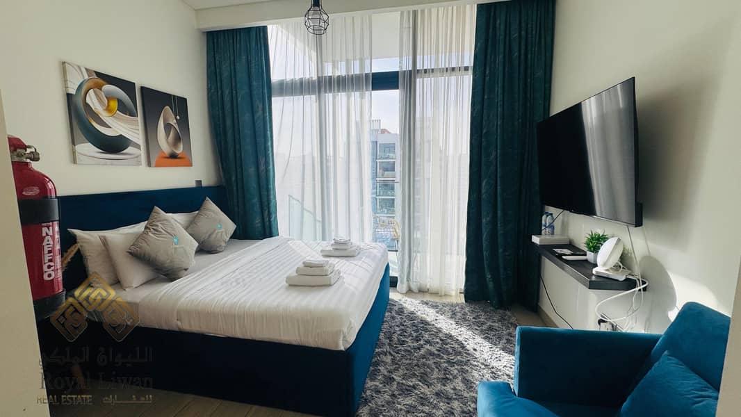Fully Furnished Studio Apartment For Rent In Azizi Riviera 24 Mydan Dubai