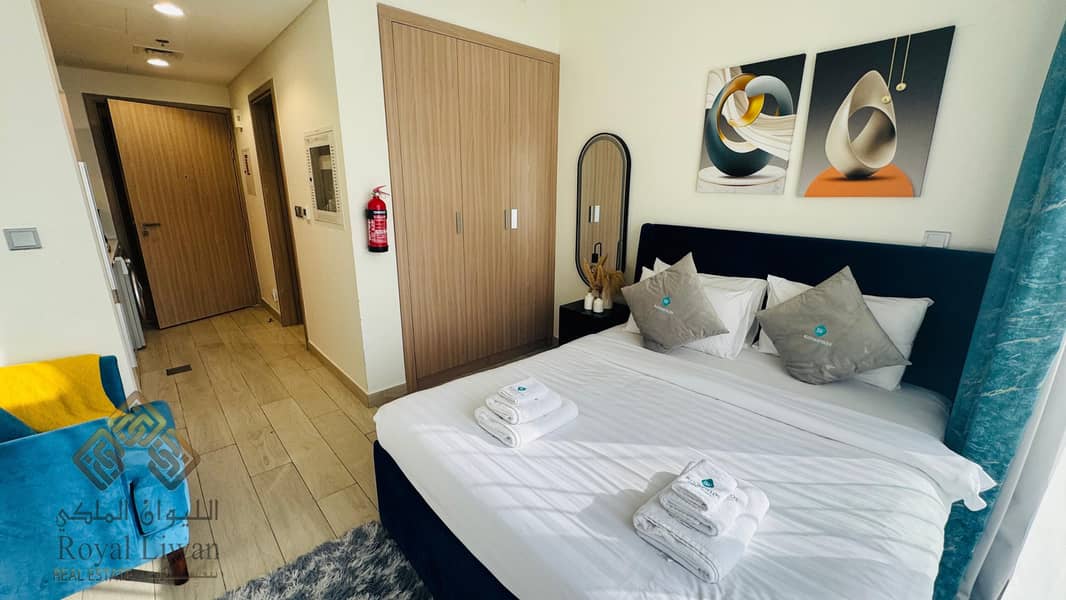 Fully Furnished Studio Apartment For Rent In Azizi Riviera 24 Mydan Dubai