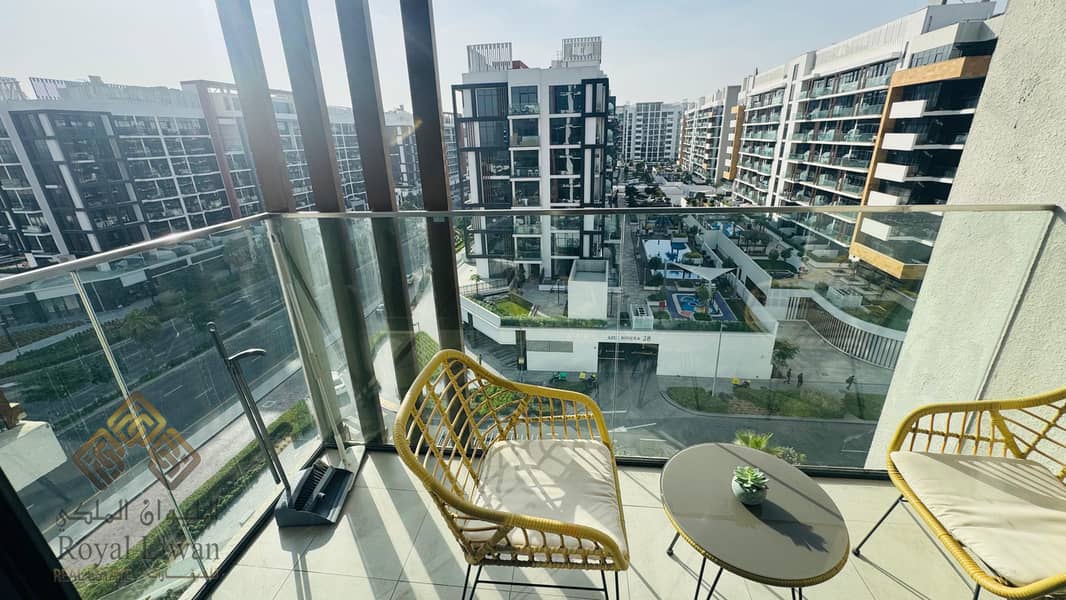 Fully Furnished Studio Apartment For Rent In Azizi Riviera 24 Mydan Dubai