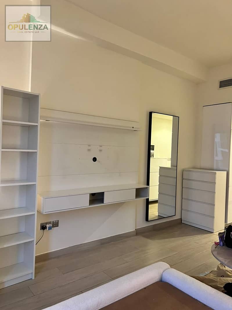 Ready-to-Move Furnished Studio | Balcony | Azizi Riviera 27”