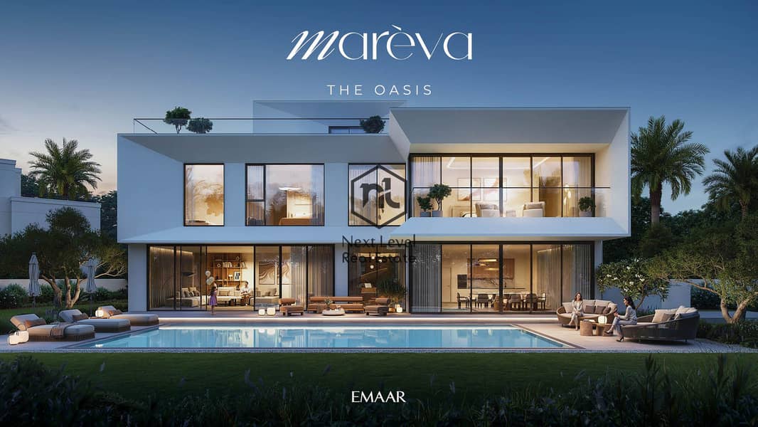 6BED NEW LAUNCH | LUXURY WATERFRONT VILLAS | 10% BOOKING | MARÈVA – THE OASIS BY EMAAR