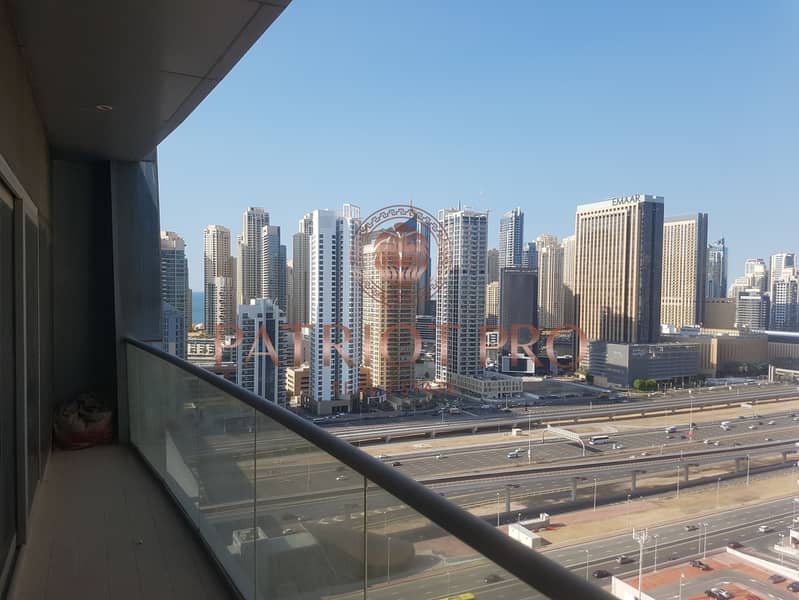 Unfurnished 1BR for rent with SZR and Marina Skyline View