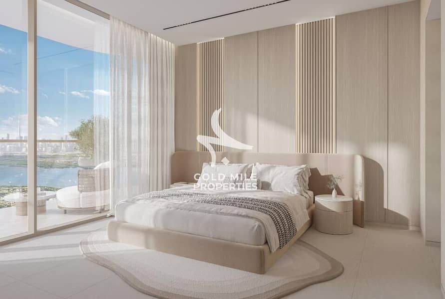 2BR First-Row Lagoon View | Furnished | High ROI | High floor