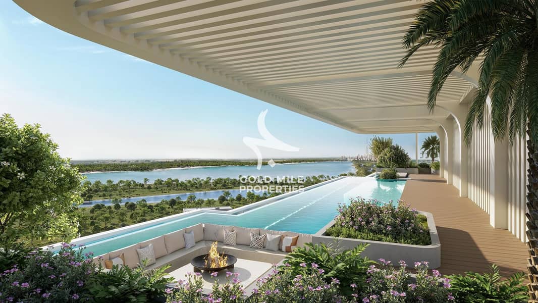 2BR First-Row Lagoon View | Furnished | High ROI | High floor - Image 12