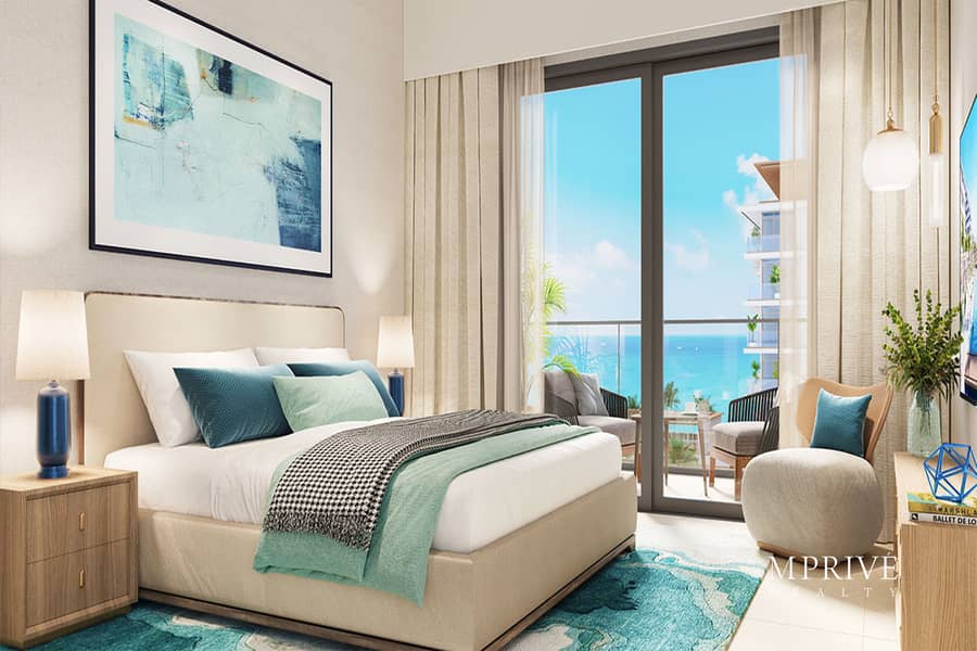 Seafront Community | Pool and Burj View