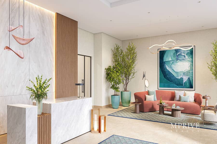 Seafront Community | Pool and Burj View