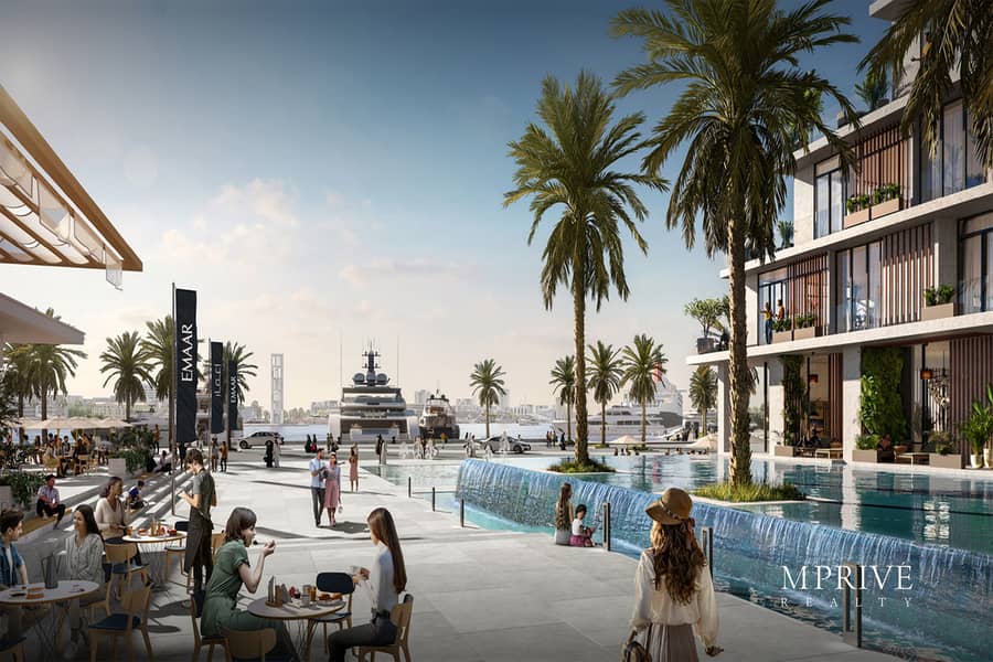 Seafront Community | Pool and Burj View - Image 14