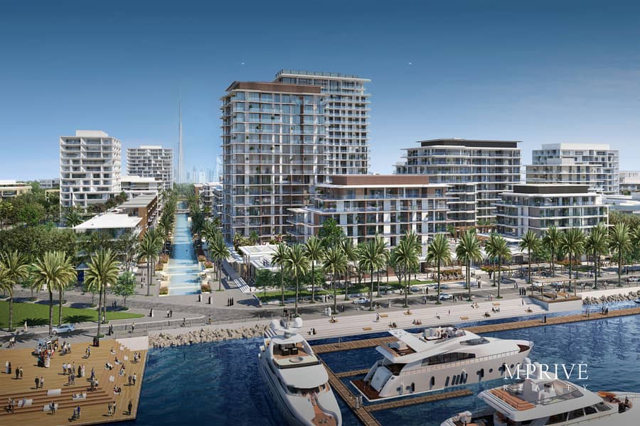 Seafront Community | Pool and Burj View - Image 18