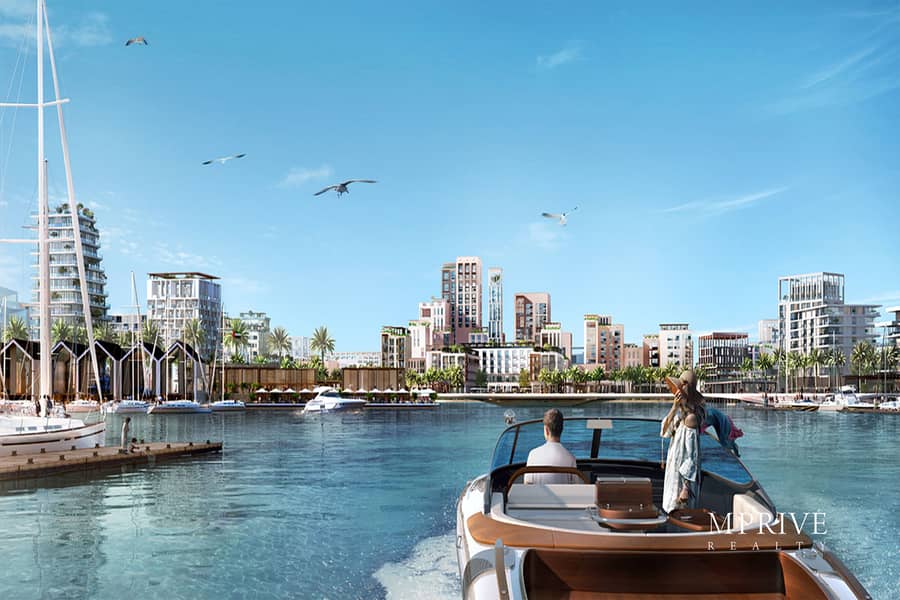 Seafront Community | Pool and Burj View - Image 19