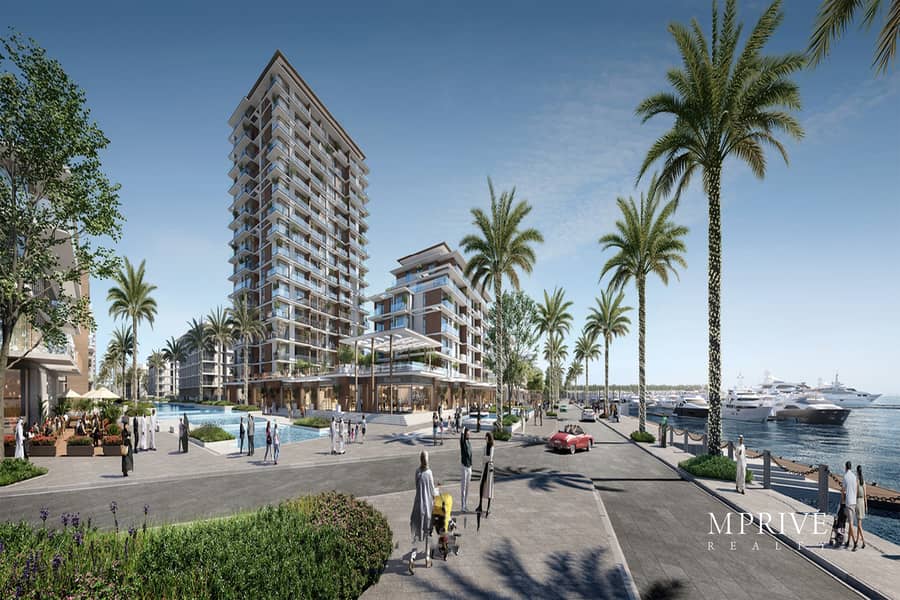 Seafront Community | Pool and Burj View - Image 21