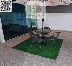 غرفتين وصاله 2بلكونه 2 حمام مع جيم ومسبح وباركن فى ابراج الواحه