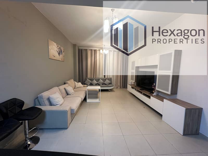 FULLY FURNISHED 1BHK | PARK TERRACE | AED 72,000 IN 4 CHEQUES | PRIME LOCATION