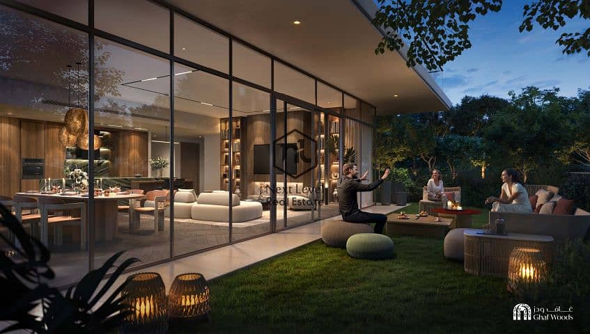 Nature-Surrounded 3 Bedroom Apartment in Ghaf Woods