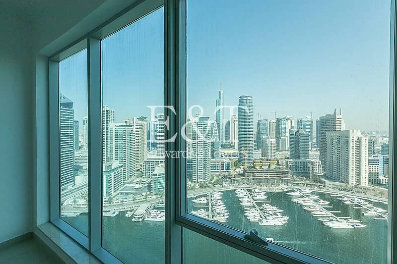 Full Marina View on High Floor | Largest 2BR + S