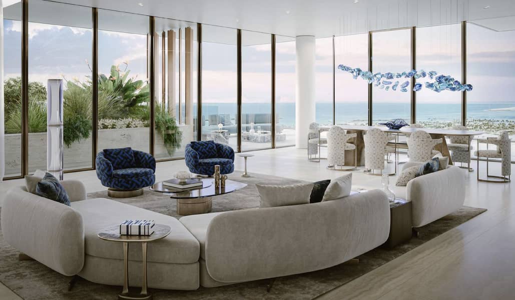 3 bedroom + maid TOWNHOUSE sea view / private beach