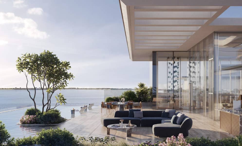 3 bedroom + maid TOWNHOUSE sea view / private beach