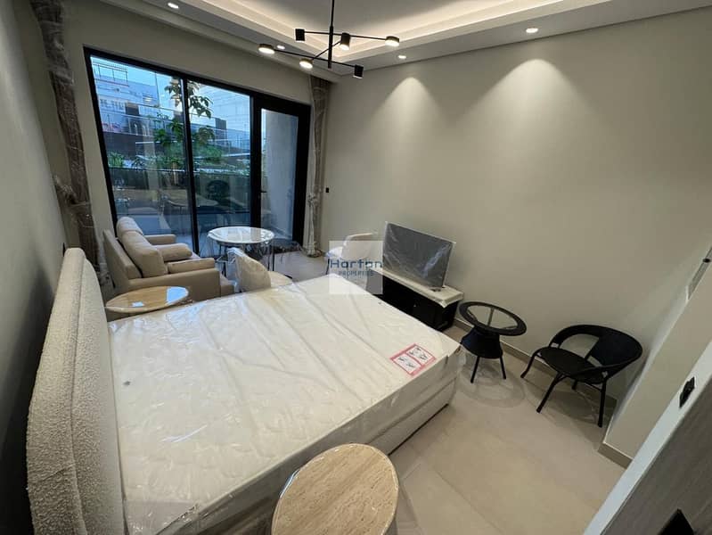 POOL VIEW | BRAND NEW | FURNISHED STUDIO | CHILLER IN DEWA