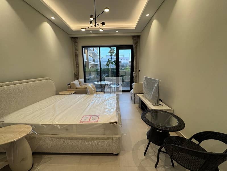 POOL VIEW | BRAND NEW | FURNISHED STUDIO | CHILLER IN DEWA
