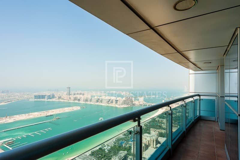 Marina and Sea View|Spacious layout|Princess Tower