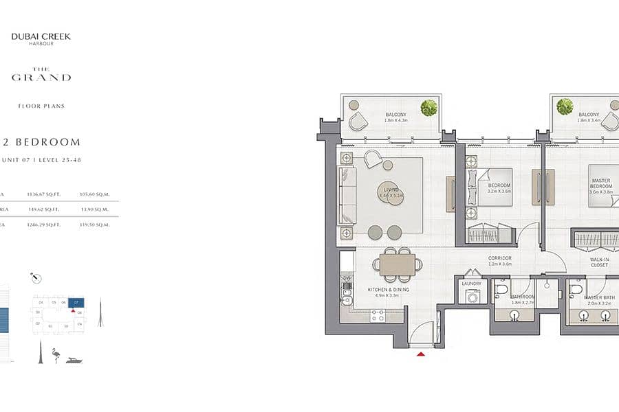 High Floor Apt | Amazing Park View | Vacant - Image 30