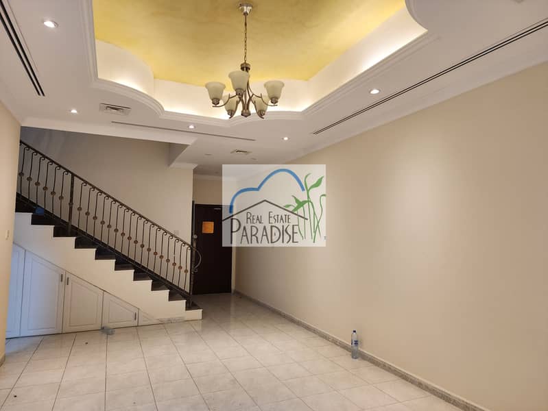 Available Away from fly zone Private Entrance 3 Bedroom Villa/1 Master / Maid Room / Laundry Room / Shared Swimming Pool/available for Rent in Mirdif/