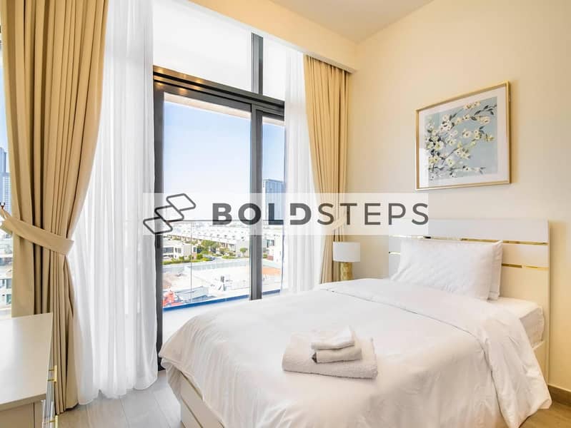 Lagoon view || burj khalifa view || fully furnished