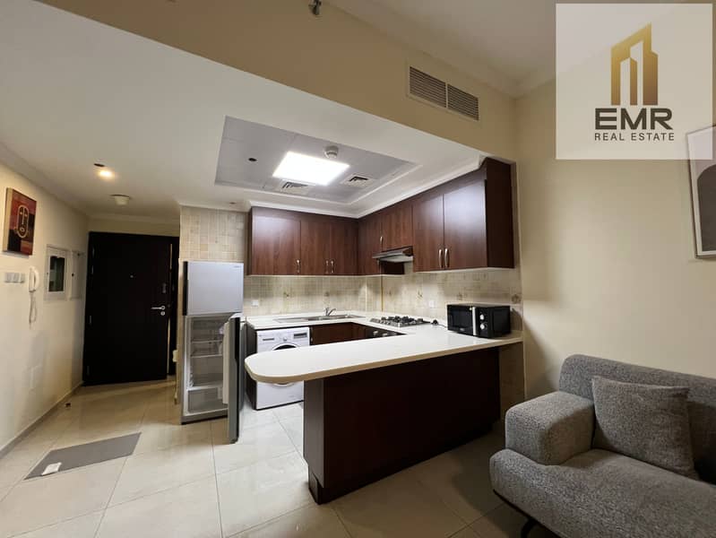 Fully furnished studio-prime location-well maintained-good amenities