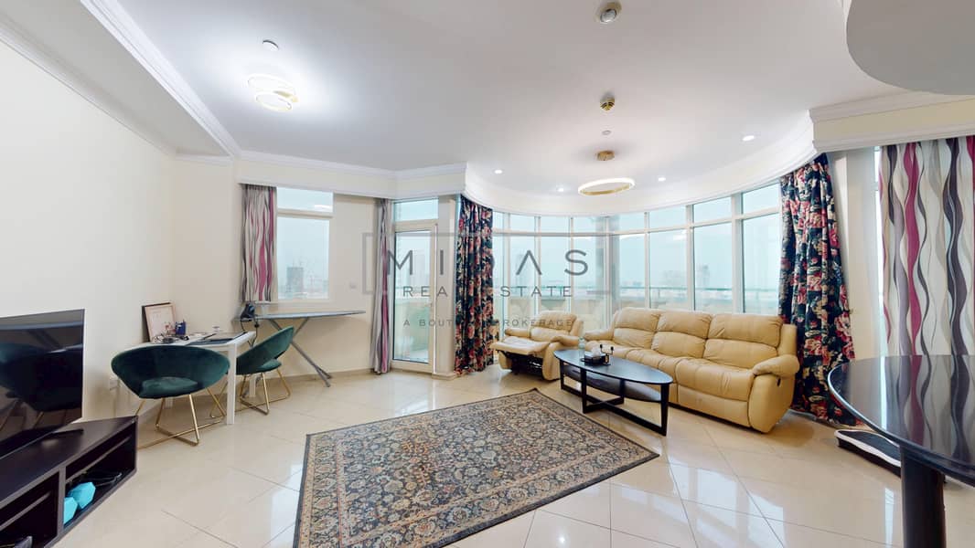 2BR/Fully Furnished/Close to Tram/Sea View/Big Balcony