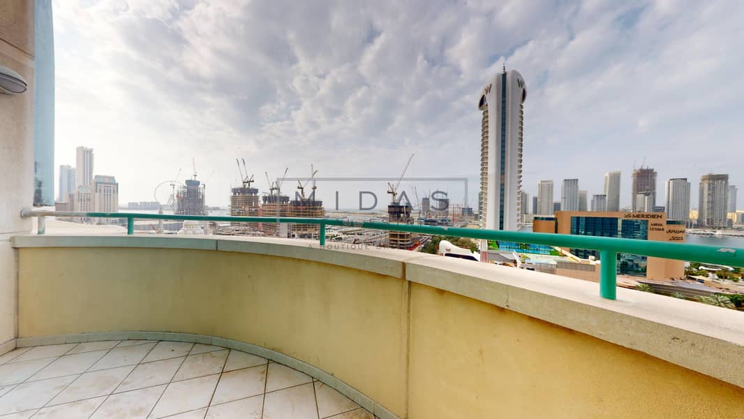 2BR/Fully Furnished/Close to Tram/Sea View/Big Balcony