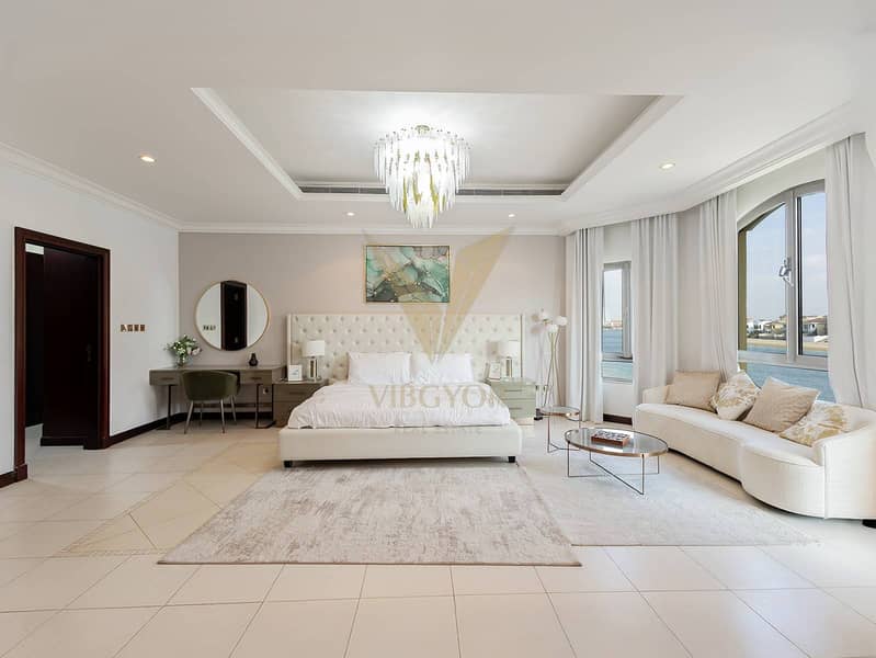 Premium Beachfront Villa with Marina Skyline View