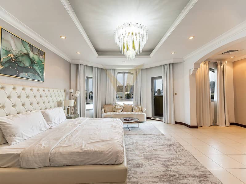 Premium Beachfront Villa with Marina Skyline View