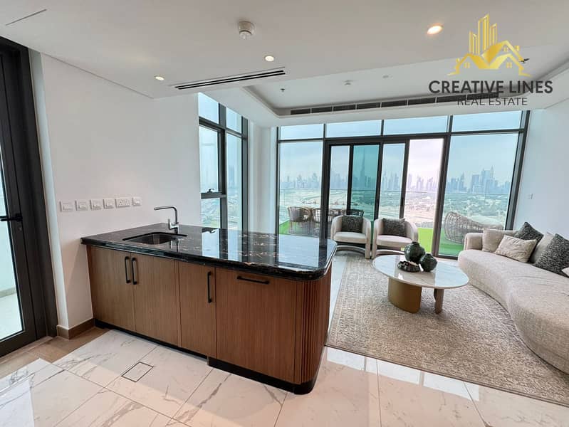Biggest layout | Luxurious furniture | 3BR Fully Burj Khalifa view