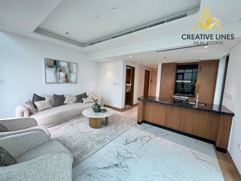 Biggest layout | Luxurious furniture | 3BR Fully Burj Khalifa view