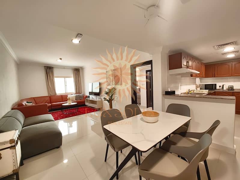 Furnished | 2 Bedroom + 2 extra beds | Calm Area