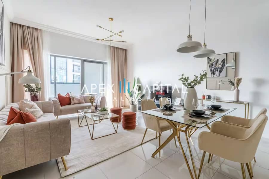 Partial Burj View | Fully Furnished | Balcony