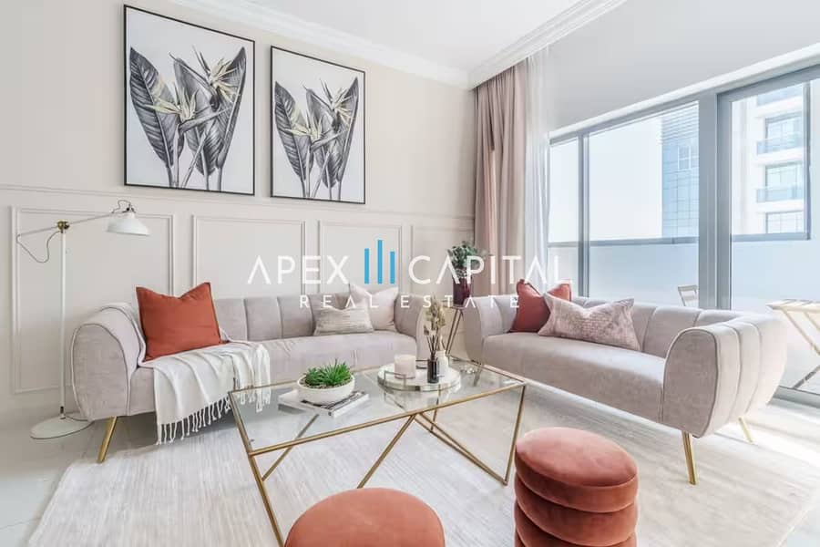 Partial Burj View | Fully Furnished | Balcony