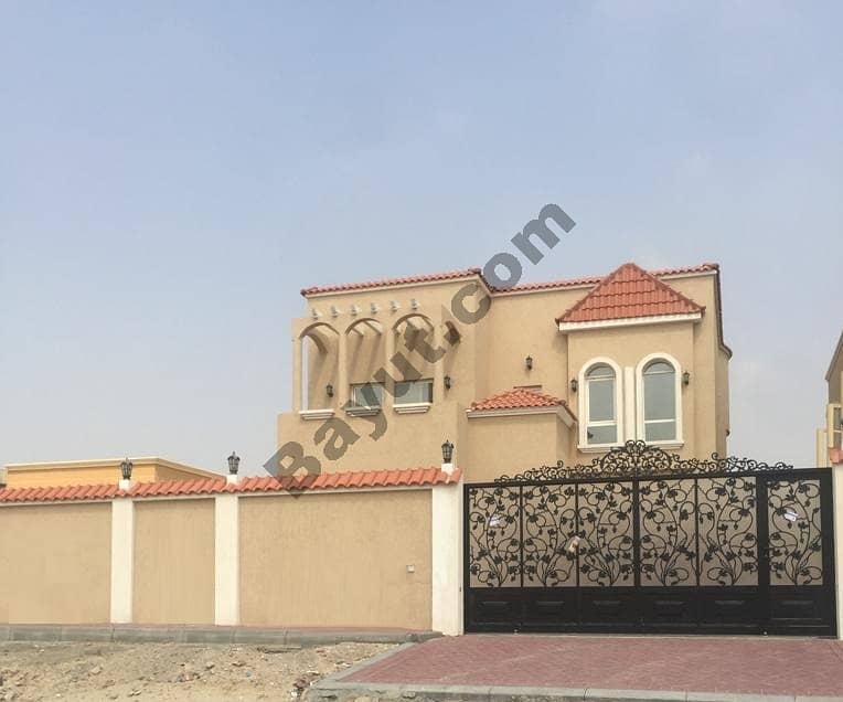 New villa for sale in Ajman, finishing high